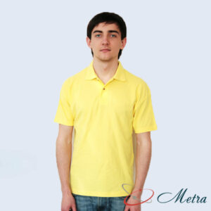 Футболка желтая с воротником