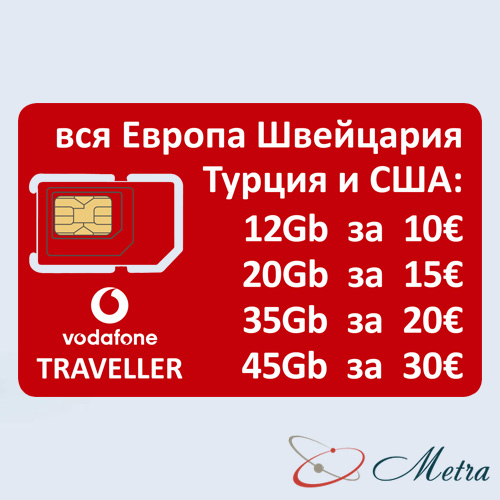 SIM карта Vodafone Traveller